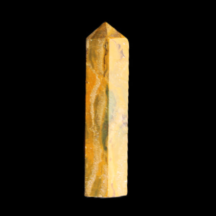 Yellow Jasper small wand 38mm 7.6g in sunlight - Rocks and Things Store