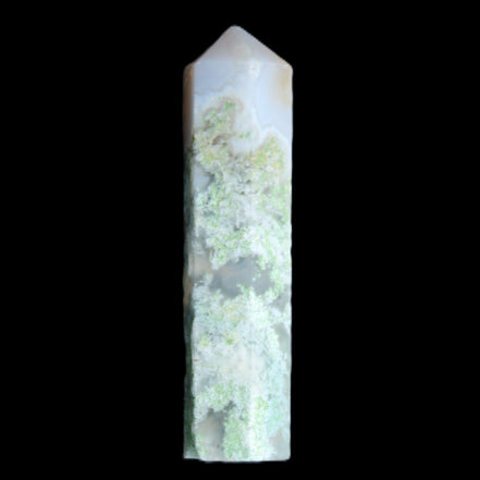 Ocean Moss Agate small wand 38mm 5g in sunlight - Rocks and Things Store