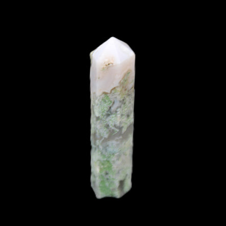 Ocean Moss Agate small wand 38mm 5g in sunlight - Rocks and Things Store