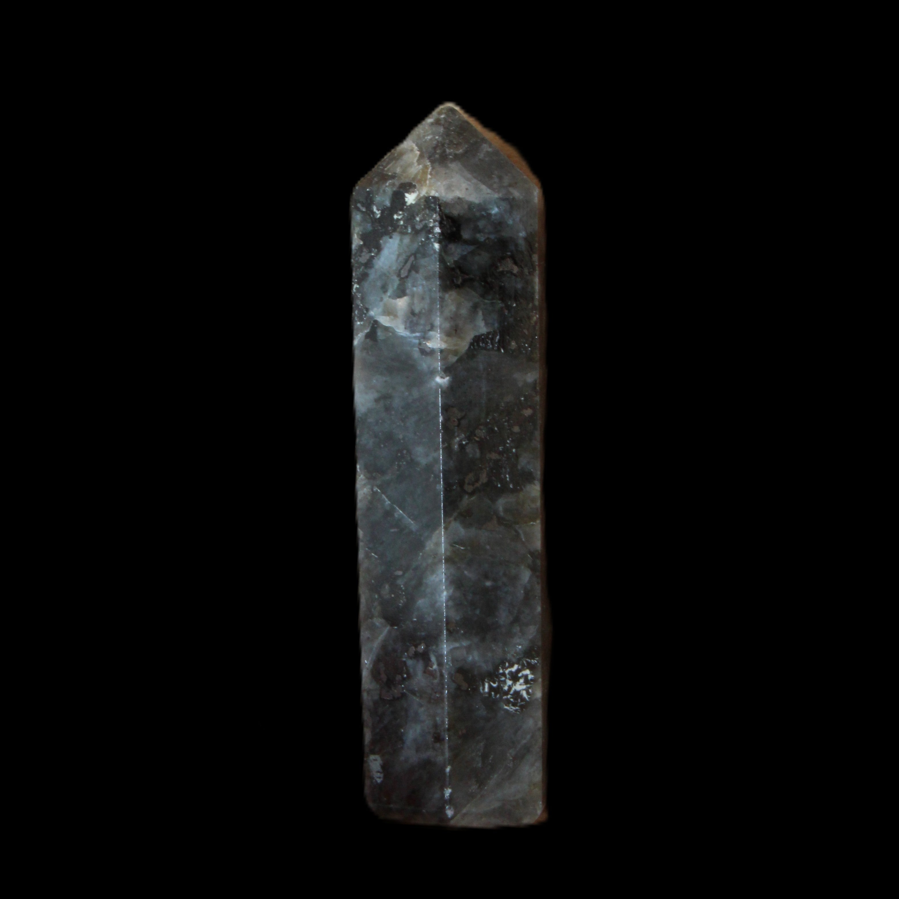 Indigo Gabbro small wand 37mm 8g in sunlight - Rocks and Things Store