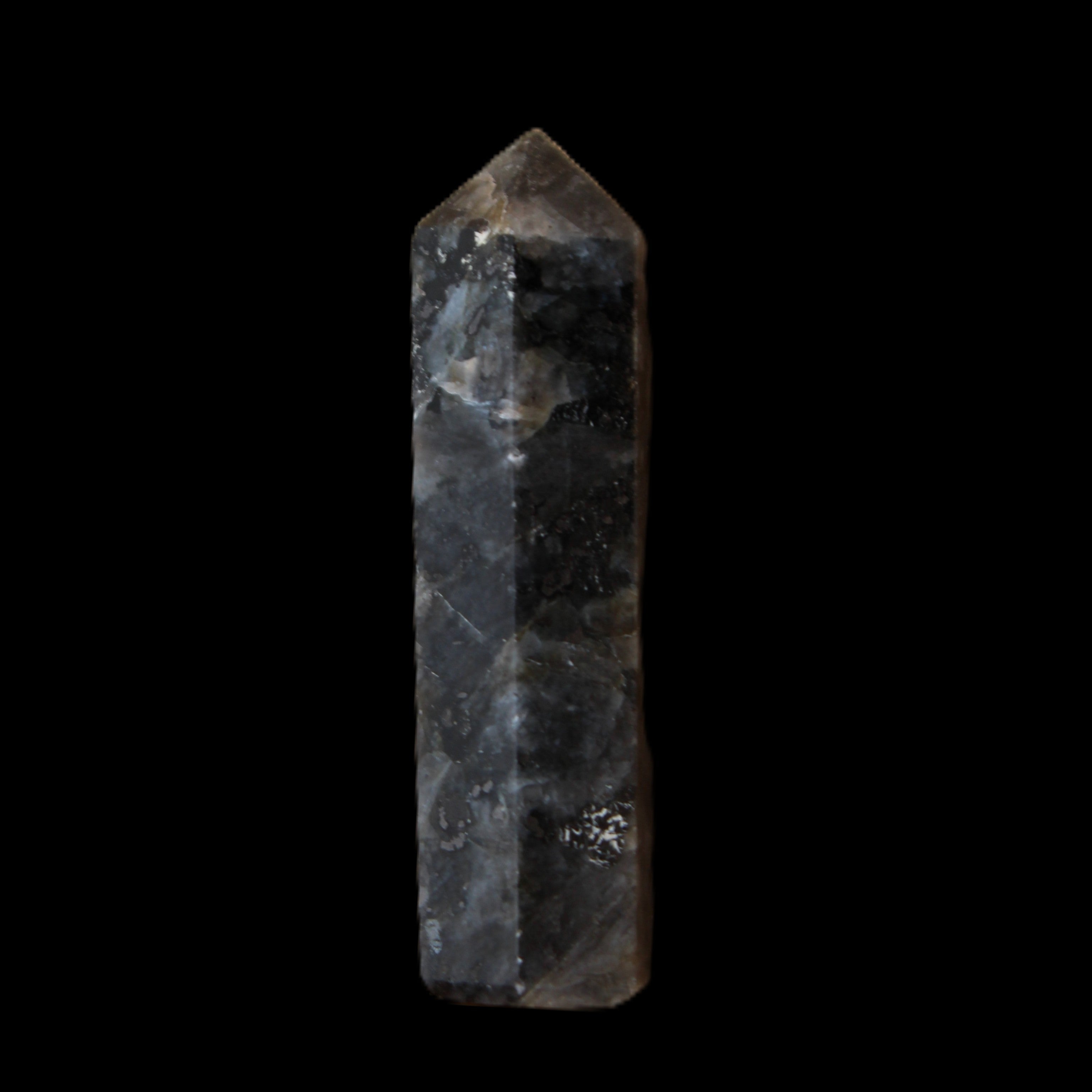 Indigo Gabbro small wand 37mm 8g in sunlight - Rocks and Things Store