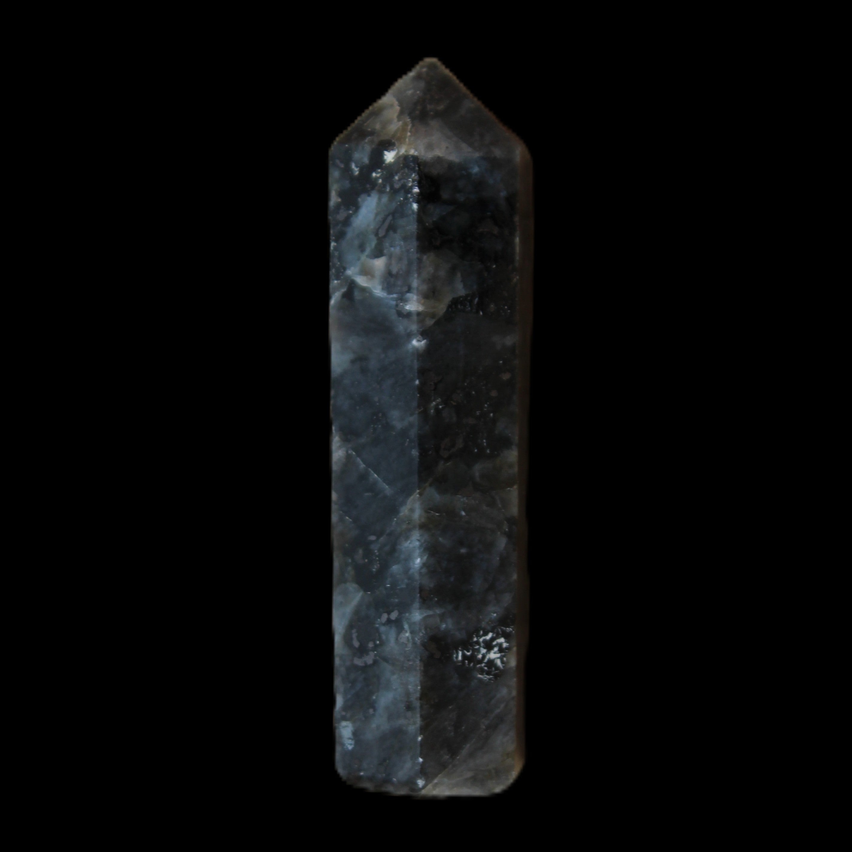 Indigo Gabbro small wand 37mm 8g in sunlight - Rocks and Things Store