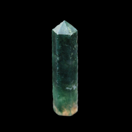 Moss Agate small wand 39mm 6g in sunlight - Rocks and Things Store