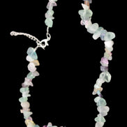 Colourful Fluorite necklace 38mm 35g in sunlight - Rocks and Things Store