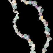 Colourful Fluorite necklace 38mm 35g in sunlight - Rocks and Things Store