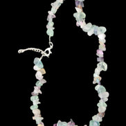Colourful Fluorite necklace 38mm 35g in sunlight - Rocks and Things Store