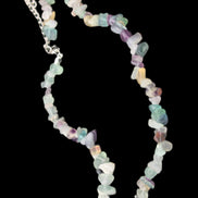 Colourful Fluorite necklace 38mm 35g in sunlight - Rocks and Things Store
