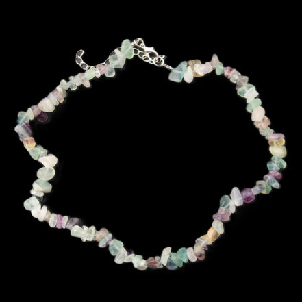Colourful Fluorite necklace 38mm 35g in sunlight - Rocks and Things Store