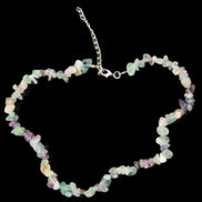 Colourful Fluorite necklace 38mm 35g in sunlight - Rocks and Things Store