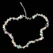 Colourful Fluorite necklace 38mm 35g in sunlight - Rocks and Things Store