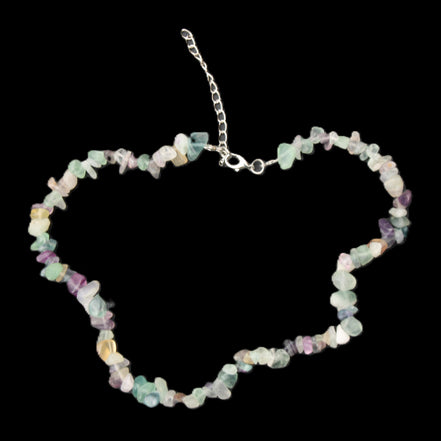 Colourful Fluorite necklace 38mm 35g in sunlight - Rocks and Things Store