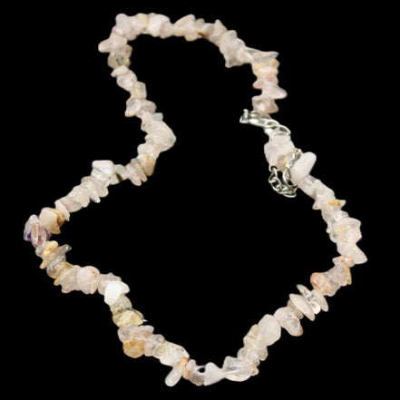 Golden Quartz adjustable necklace 402mm 37g in sunlight - Rocks and Things Store