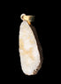 Quartz geode pendant 15-36mm 7g in sunlight - Rocks and Things Store