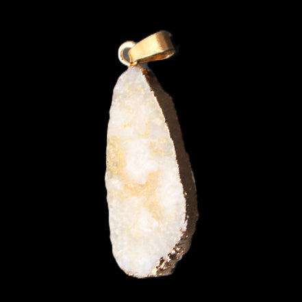 Quartz geode pendant 15-36mm 7g in sunlight - Rocks and Things Store