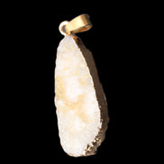 Quartz geode pendant 15-36mm 7g