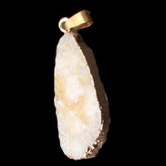 Quartz geode pendant 15-36mm 7g