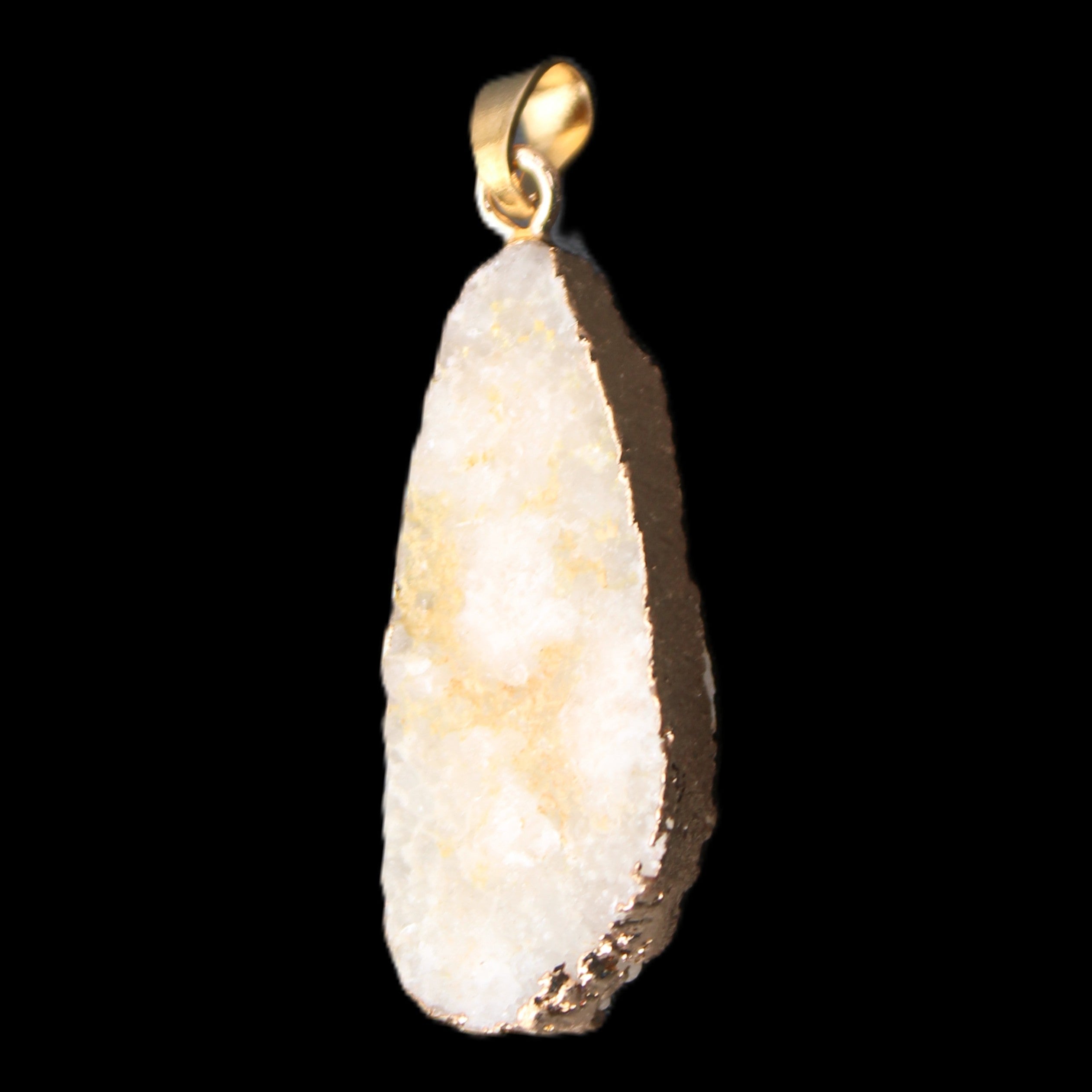 Quartz geode pendant 15-36mm 7g