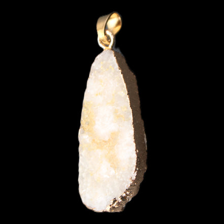 Quartz geode pendant 15-36mm 7g