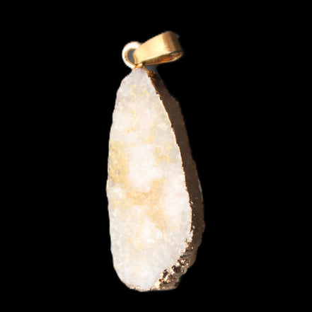Quartz geode pendant 15-36mm 7g in sunlight - Rocks and Things Store