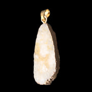 Quartz geode pendant 15-36mm 7g