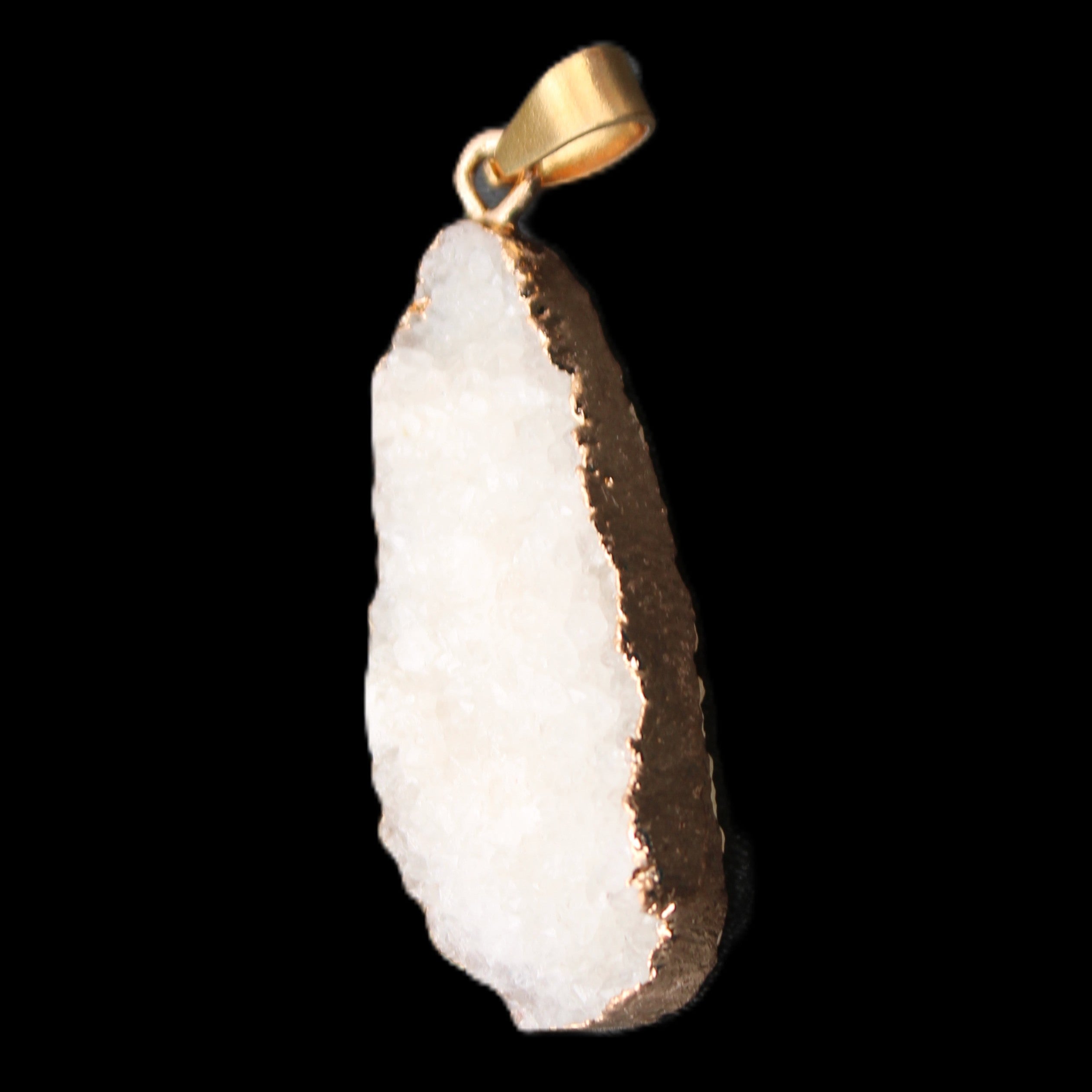 Quartz geode pendant 15-36mm 7g