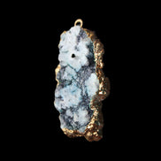 Quartz geode pendant 25-46mm 14g in sunlight - Rocks and Things Store