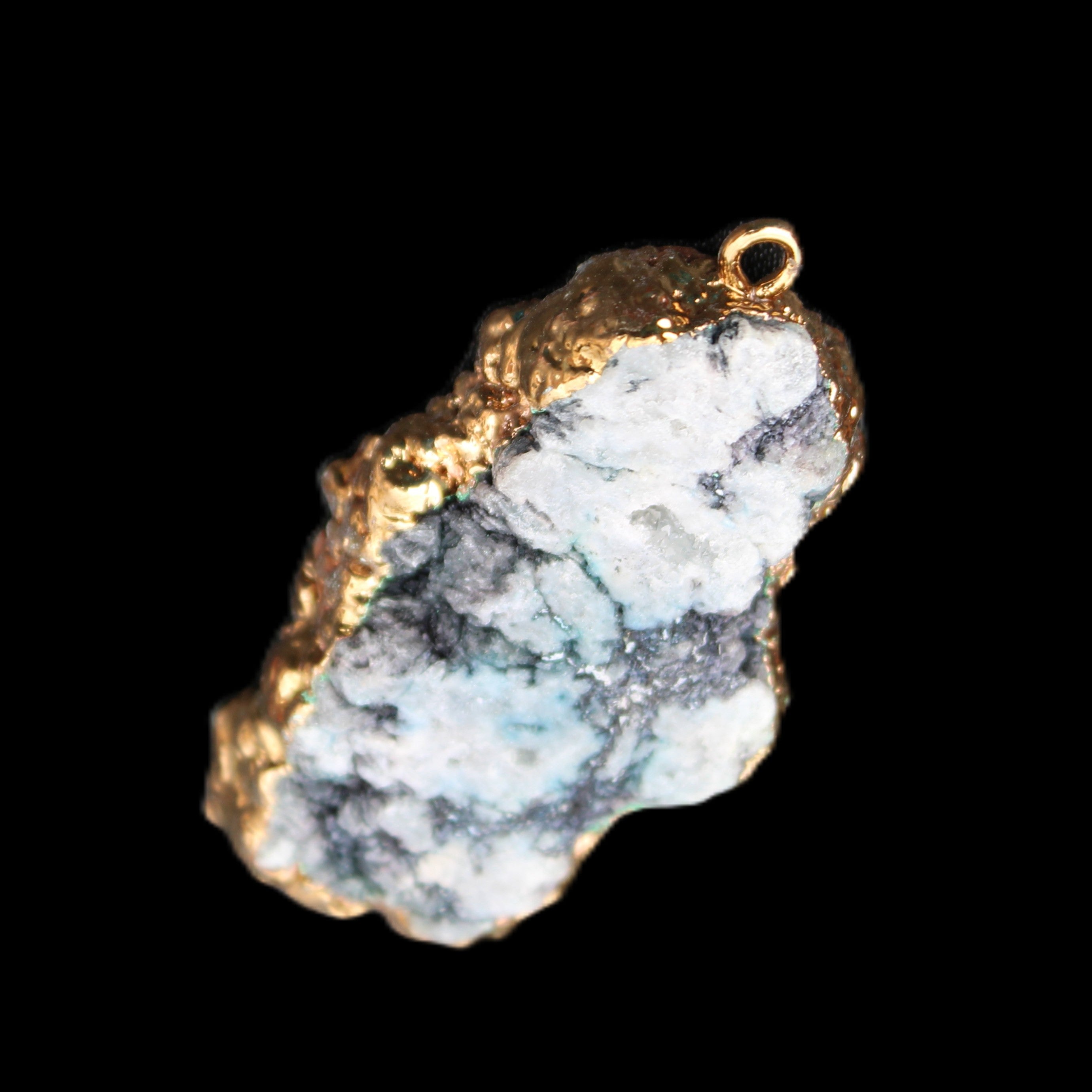 Quartz geode pendant 25-46mm 14g in sunlight - Rocks and Things Store