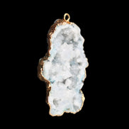 Quartz geode pendant 25-46mm 14g in sunlight - Rocks and Things Store