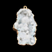 Quartz geode pendant 25-46mm 14g in sunlight - Rocks and Things Store