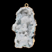 Quartz geode pendant 25-46mm 14g in sunlight - Rocks and Things Store