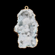 Quartz geode pendant 25-46mm 14g in sunlight - Rocks and Things Store