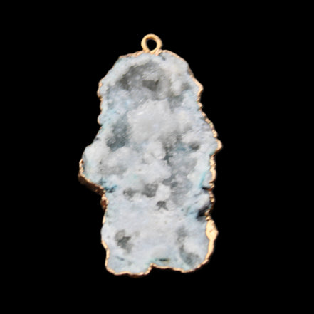 Quartz geode pendant 25-46mm 14g in sunlight - Rocks and Things Store
