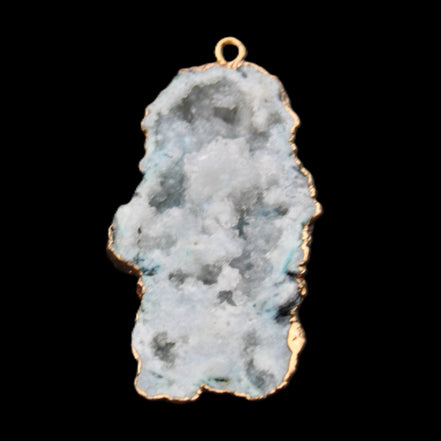 Quartz geode pendant 25-46mm 14g in sunlight - Rocks and Things Store