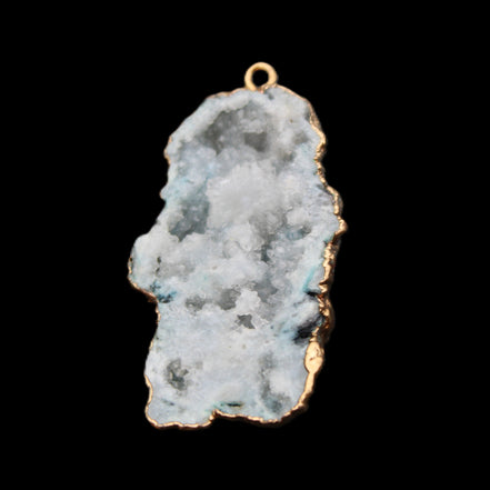 Quartz geode pendant 25-46mm 14g in sunlight - Rocks and Things Store