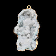 Quartz geode pendant 25-46mm 14g in sunlight - Rocks and Things Store