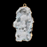 Quartz geode pendant 25-46mm 14g in sunlight - Rocks and Things Store