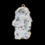 Quartz geode pendant 25-46mm 14g in sunlight - Rocks and Things Store