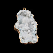 Quartz geode pendant 25-46mm 14g in sunlight - Rocks and Things Store