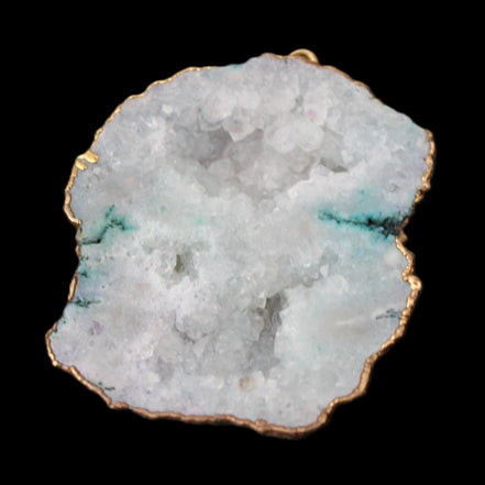 Quartz geode pendant 43-47mm 28g