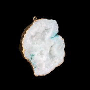 Quartz geode pendant 43-47mm 28g in sunlight - Rocks and Things Store