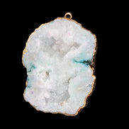 Quartz geode pendant 43-47mm 28g