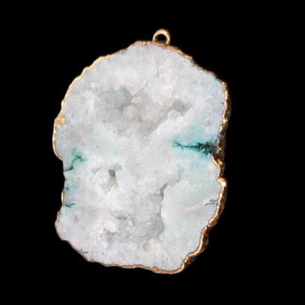 Quartz geode pendant 43-47mm 28g
