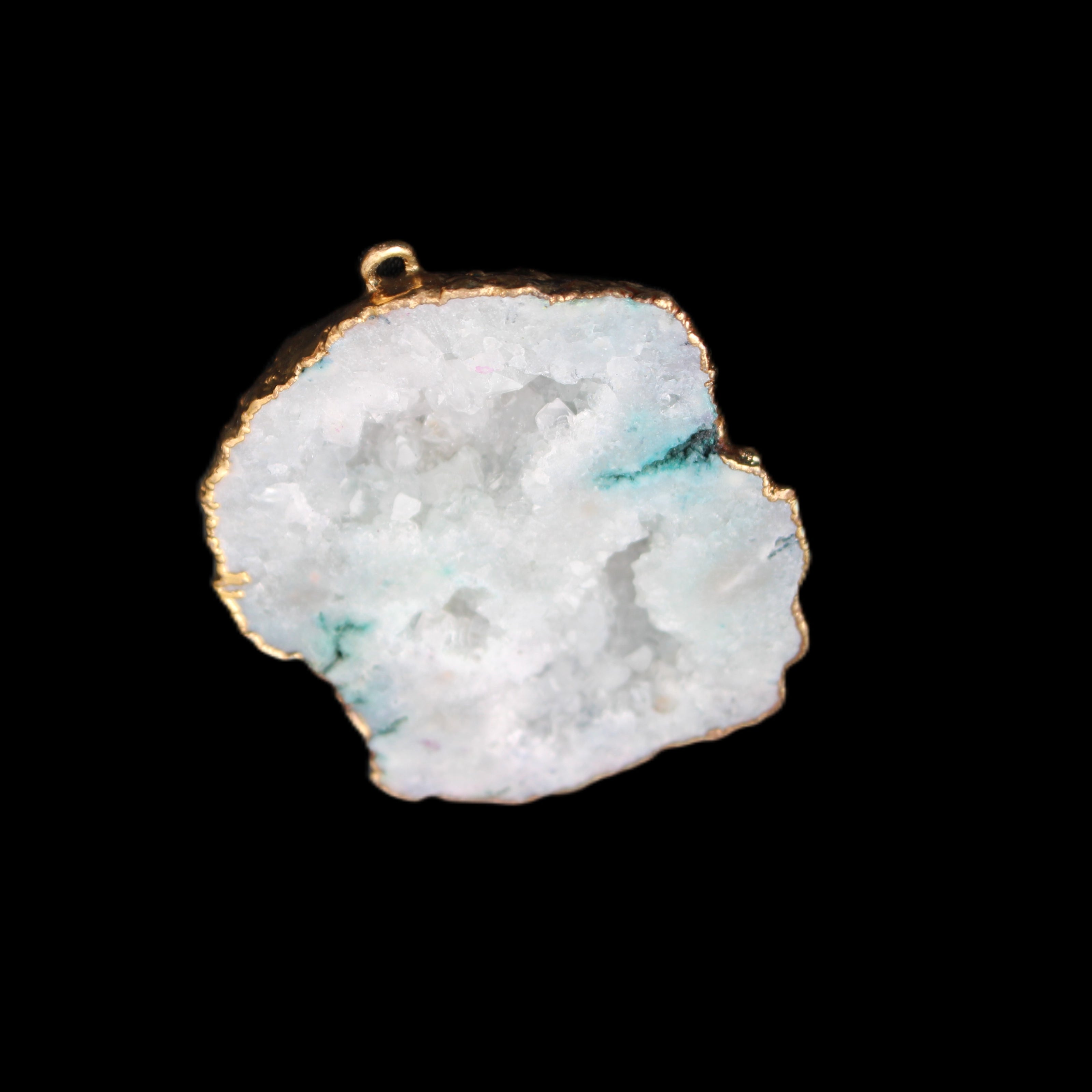 Quartz geode pendant 43-47mm 28g
