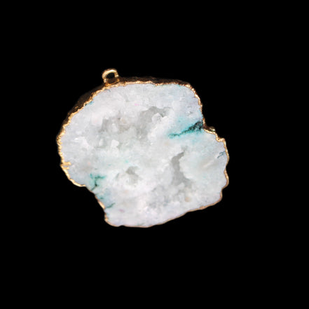 Quartz geode pendant 43-47mm 28g