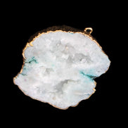 Quartz geode pendant 43-47mm 28g in sunlight - Rocks and Things Store