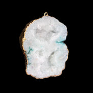 Quartz geode pendant 43-47mm 28g in sunlight - Rocks and Things Store