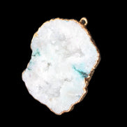 Quartz geode pendant 43-47mm 28g in sunlight - Rocks and Things Store