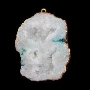 Quartz geode pendant 43-47mm 28g in sunlight - Rocks and Things Store