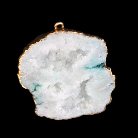 Quartz geode pendant 43-47mm 28g