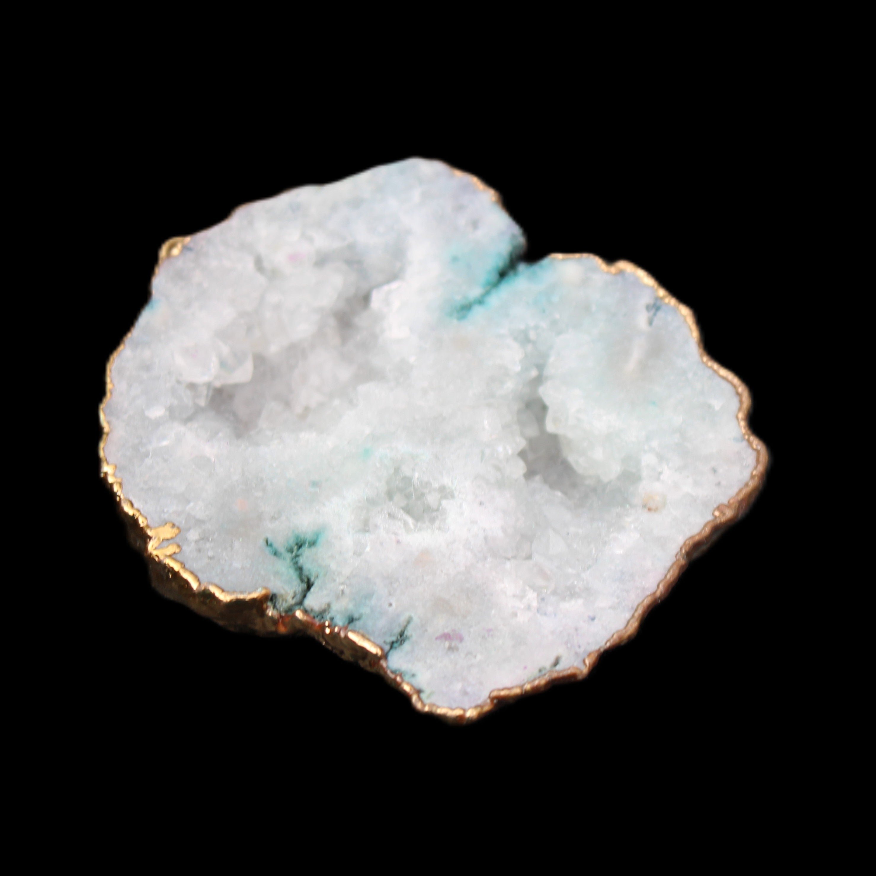 Quartz geode pendant 43-47mm 28g in sunlight - Rocks and Things Store